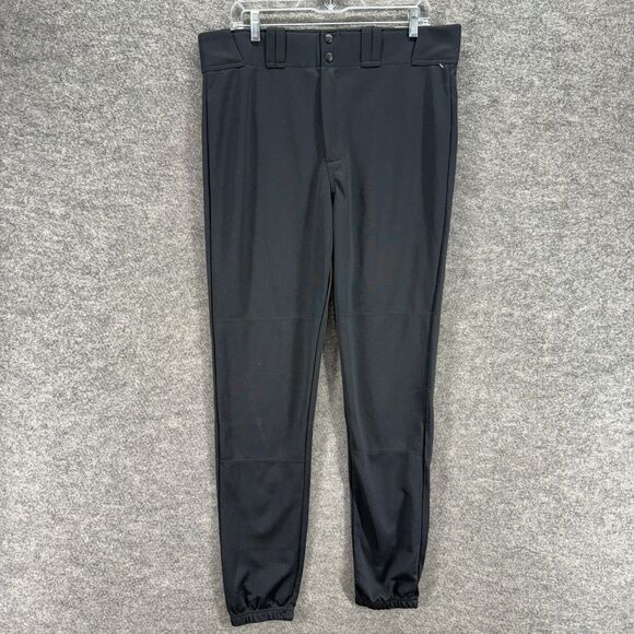 New Easton Pants Men XL Black High Rise Chino Flat Front Tapered Comfort Solid - Picture 1 of 9